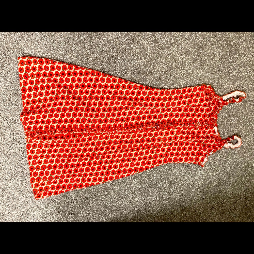 Beautiful detailed red floral dress by Cider🌶🌶🌶